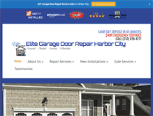 Tablet Screenshot of garagedoorrepairharborcity.info